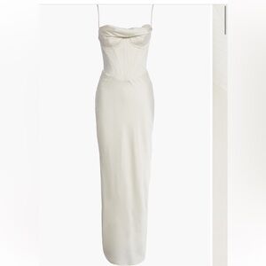 White House of CB corset maxi dress
